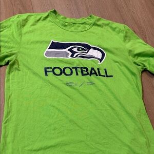 Nike Neon Green Dri-FIT Tee with NFL Branding